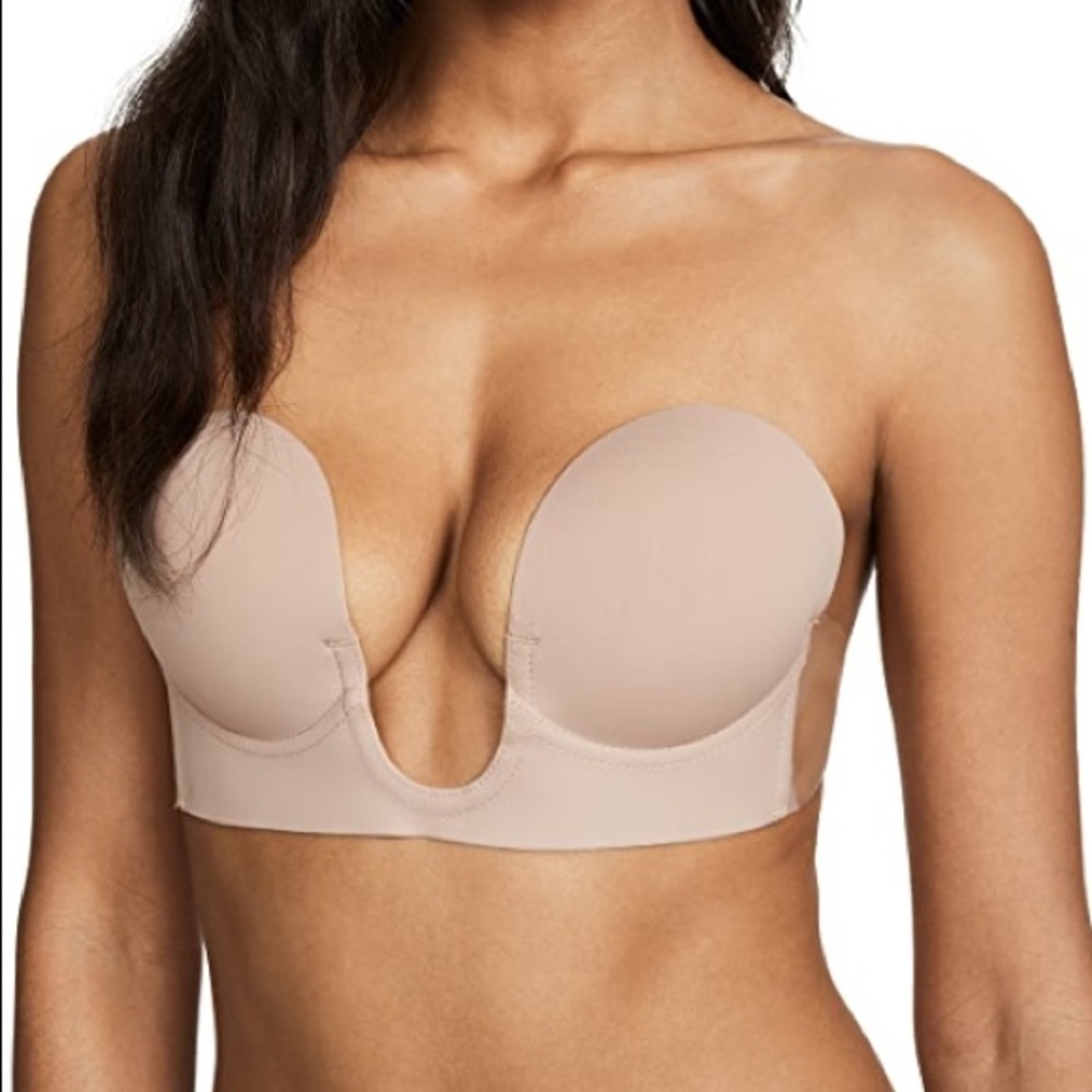 Fashion Forms U Plunge Backless Strapless Nude D Cup Bra